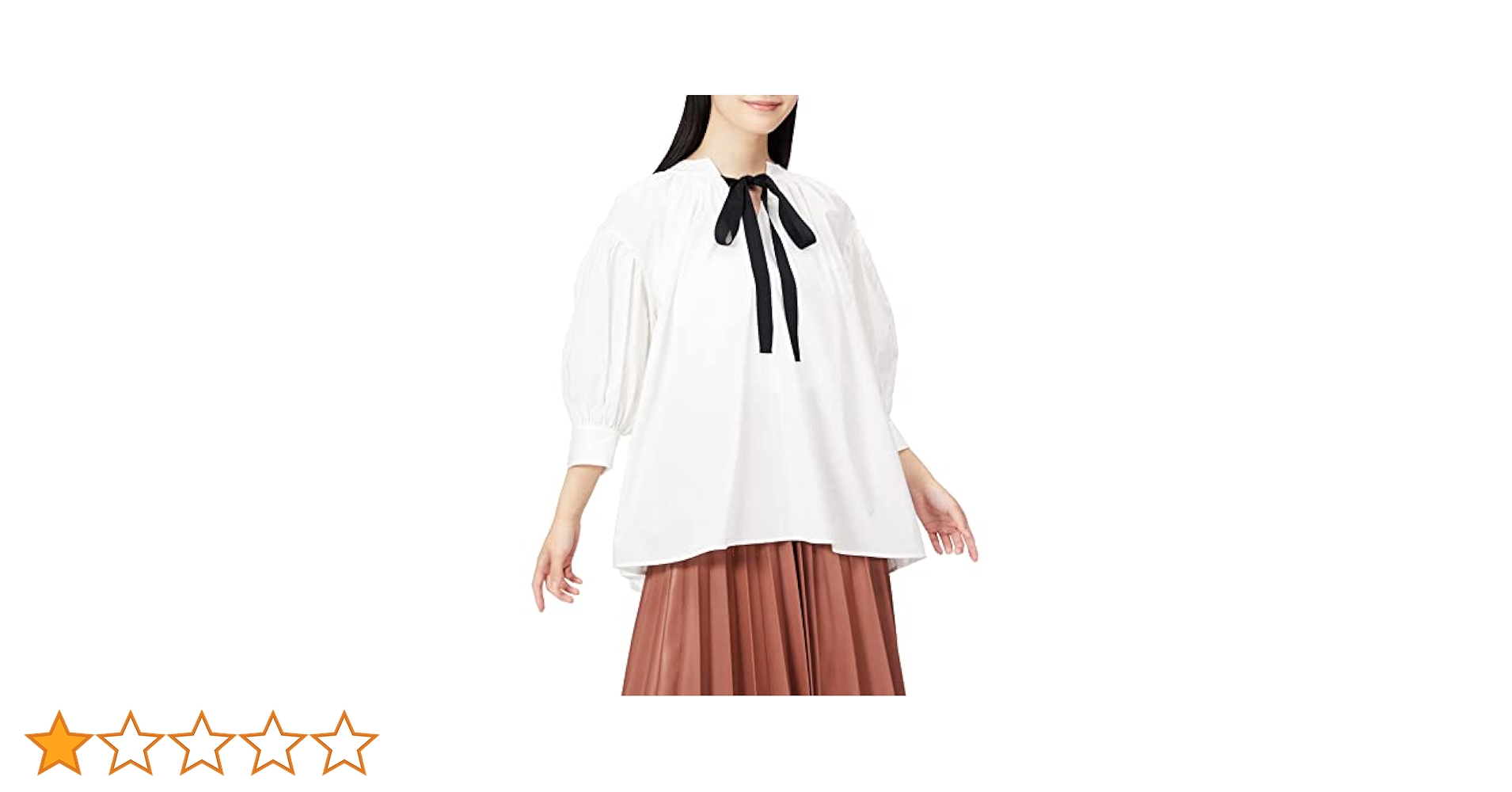 Amazon | [ミラオーウェン] クラシックリボンギャザーチュニック